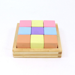 Cubos de Brincar 9 cubos - Colorido Pastel