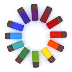 Totins com 12 - Colorido Arco-Íris - comprar online