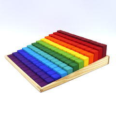 Imagem do Blocos Escalonados com 144 blocos - Colorido Arco-Íris