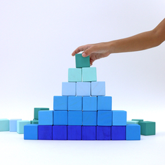 Cubos de Brincar 36 cubos - Elemento Água - comprar online