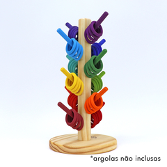 Porta Argolas 12 Pinos (sem argolas) - Coloridos - loja online