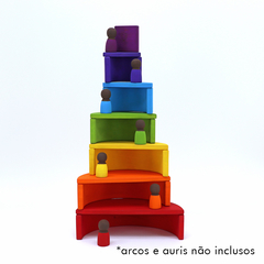 Semicírculos de Construir 6 peças - Colorido Arco-íris - comprar online