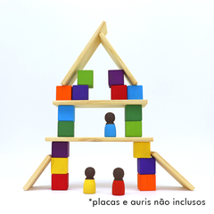 Cubos de Brincar 16 cubos - Colorido Arco-Íris na internet