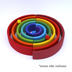 Esferas Mini de Madeira com 3 (3cm) - Colorido - comprar online