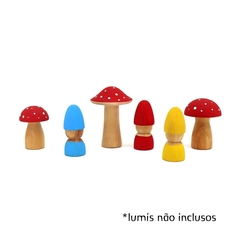 Cogumelos Encantados com 3 - Colorido - Cria Asas