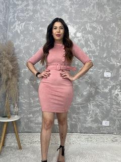 Vestido Suede Rosa na internet