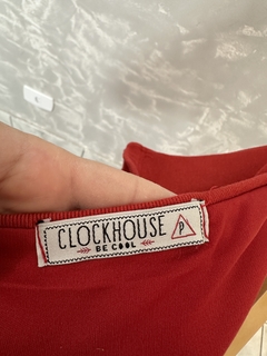 Top Faixa Vermelho Clock Hause - loja online