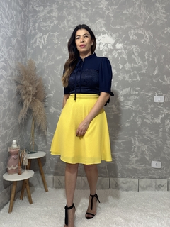 Vestido Azul & Amarelo - comprar online