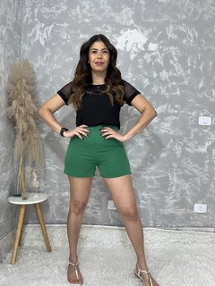 Short Alfaiataria Verde - comprar online