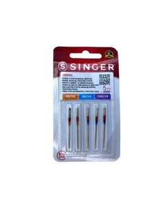 Pack Surtido x5 Agujas SINGER 2020 Para Maquina Familiar Recta Universal