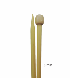 Dos Agujas de Bambú para tejer. 1 Par de agujas - tienda online