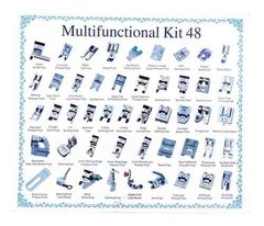 Set de 48 Prensatelas para Máquina de Coser Familiar - comprar online