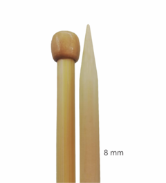Dos Agujas de Bambú para tejer. 1 Par de agujas en internet