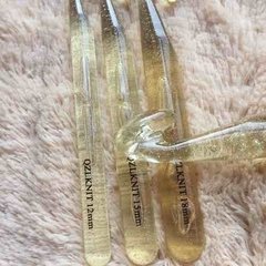 Set de 4 agujas de acrílico con glitter 12, 15, 18 y 20 mm - Luno