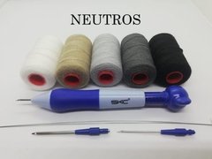 Combo Aguja mágica bordado chino ruso 3 Med.+ 5 hilos lanilla - comprar online