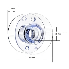 Carretel De Plástico Para Maquina De Coser Familiar x10 Unidades - comprar online