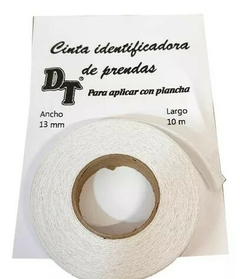 Cinta identificadora para ropa de 13 mm - Rollo x 10 Metros