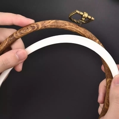Bastidor Ovalado flexi simil madera 12 x 15 cm. en internet
