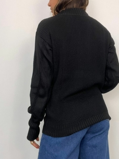Suéter em Tricô Trançado - Caju Veste