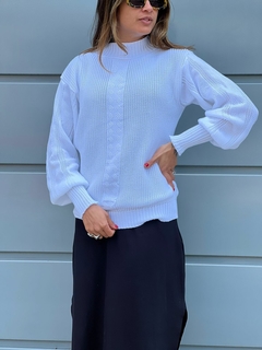 Suéter em Tricô Trançado - comprar online