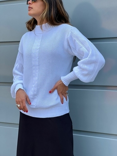 Suéter em Tricô Trançado - comprar online