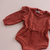 ROMPER TRICOT IRIS TERRACOTA E MOSTADA COM BABADO BEBÊ E INFANTIL na internet