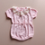 Romper Tricot Gola rendada bebê e infantil rosa