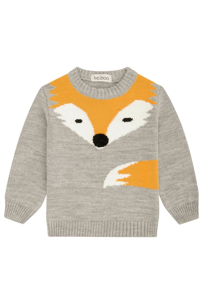 Blusa de tricô com raposa - Brunela Criança