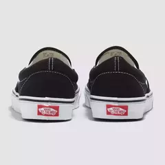 TENIS VANS SLIP-ON BLACK WHITE PRETO na internet