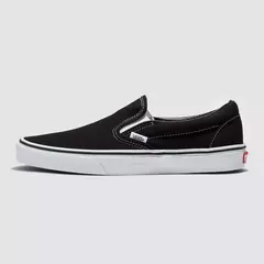 TENIS VANS SLIP-ON BLACK WHITE PRETO - loja online