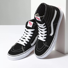 TENIS VANS SK8-HI BLACK/WHITE na internet