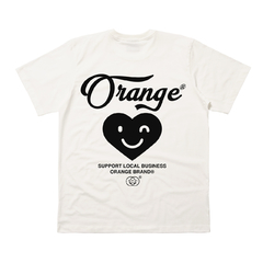 CAMISETA ORANGE HEART BRANCO