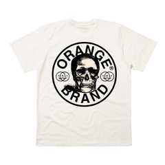 CAMISETA ORANGE SKULL BRANCO