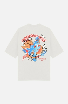 CAMISETA OVERSIZED APPROVE FROG OFF WHITE