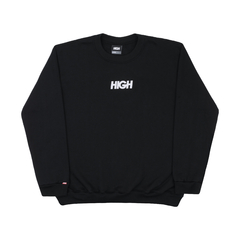 MOLETOM CARECA HIGH LOGO BLACK