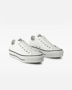 TENIS CONVERSE CHUCK TAYLOR ALL STAR LIFT BRANCO PRETO BRANCO na internet