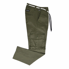 CALÇA CARGO HOCKS CENTRAL VERDE MILITAR LARGE - comprar online