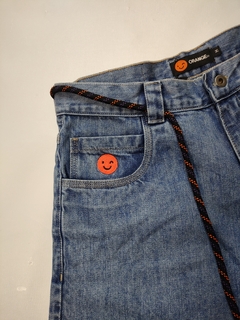 BERMUDA JEANS ORANGE WASHED - comprar online