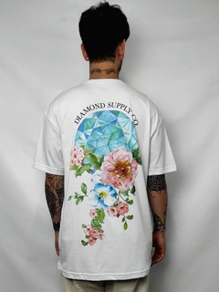 CAMISETA DIAMOND FLOWERS BRANCO