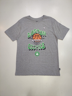 CAMISETA NBA BASKET BOSTON CINZA