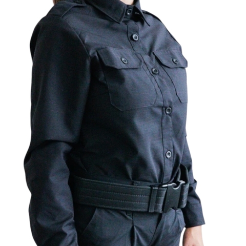 CAMISA RIPSTOP LISA MANGA LARGA DAMA