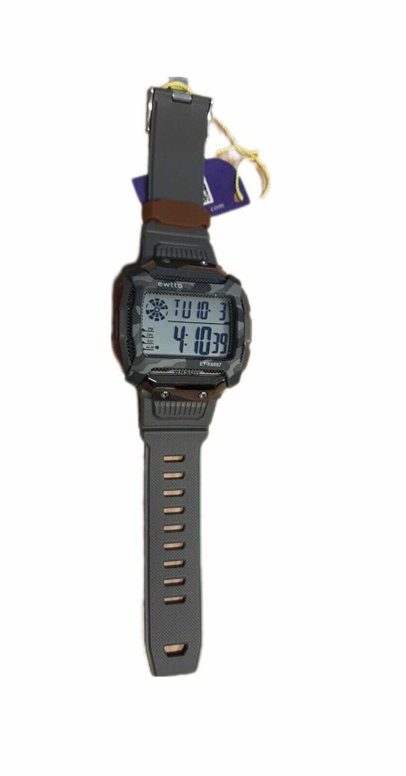 RELOJ EWTTO CUADRADO GRIS La Casa del Policia