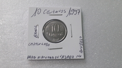 Moeda de 10 Centavos de 1997 Aço Inox com Data Marcada em 2 Lugares Catalogada ZL 32 na internet