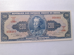 Cédula de 200 Cruzeiros de 1964 C 042 Chancelas de Reginaldo F. Nunes e Otavio G. de Bulhões FE ( Leve Mancha )