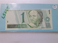 Cédula de 1 Real de 2003 C253 1ªSerie C 3383045993 B Chancelas de Antônio Palocci e Henrique Meirelles Flor de Estampa