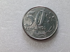 Moeda de 50 Centavos de 2002 Aço Inox ( RASTRO NAS ESTRELAS ) Catalogada FM 02