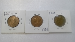 Moedas de 25 Centavos de 2013 Aço Revestido de Bronze Reverso Horizontal à Esquerda e à Direita e Invertida VV 01 - comprar online