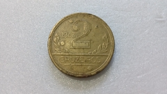 Moeda de 2 Cruzeiros de 1943 Bronze Alumínio com/Sigla BRA 37