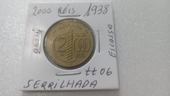 Moeda de 2000 Réis de 1938 Bronze Alumínio Serrilhada Escassa TT 06 na internet