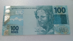 Cédula de 100 Reais de Serie N I 037354323 Chancelas de Fernando Haddad e Roberto Campos Neto Flor de Estampa - comprar online